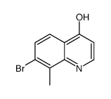 7-溴-8-甲基喹啉-4-醇结构式