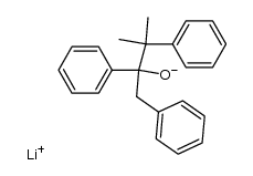 lithium 3-methyl-1,2,3-triphenylbutan-2-olate结构式