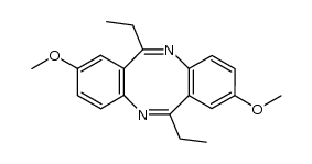 6,12-diethyl-2,8-dimethoxydibenzo[b,f][1,5]diazocine结构式