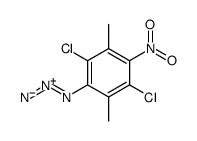1-azido-2,5-dichloro-3,6-dimethyl-4-nitrobenzene Structure