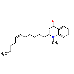 1-甲基-2-(6Z)-6-十一碳烯-1-基-4(1H)-喹啉酮结构式