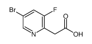 2-(5-bromo-3-fluoropyridin-2-yl)acetic acid Structure