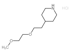 4-[2-(2-Methoxyethoxy)ethyl]piperidine hydrochloride Structure