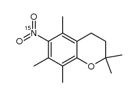 6-(15)N-nitro-2,2,5,7,8-pentamethylchromane结构式