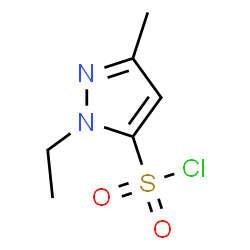 1-乙基-3-甲基-1H-吡唑-5-磺酰氯结构式