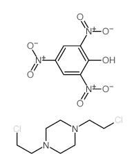 1,4-bis(2-chloroethyl)piperazine,2,4,6-trinitrophenol Structure