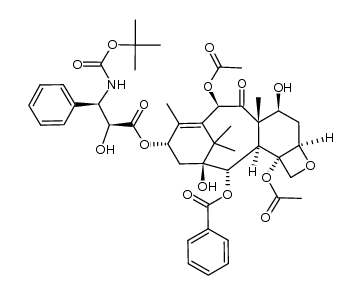 2'-epi 3'-epi N-debenzoyl N-tert-butoxycarbonyl taxol Structure