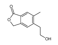 5-(2-hydroxyethyl)-6-methyl-2-benzofuran-1(3H)-one Structure