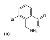1-(2-Bromo-6-nitrophenyl)methanamine hydrochloride (1:1) Structure