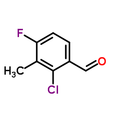2-氯-4-氟-2-甲基苯甲醛结构式