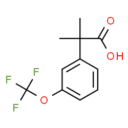 2-甲基-2-(3-(三氟甲氧基)苯基)丙酸结构式