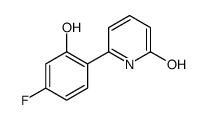 6-(4-fluoro-2-hydroxyphenyl)-1H-pyridin-2-one结构式