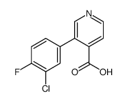 3-(3-chloro-4-fluorophenyl)pyridine-4-carboxylic acid结构式