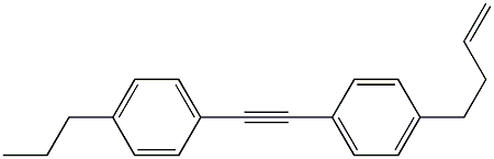 1-[2-[4-(3-丁烯-1-基)苯基]乙炔基]-4-丙基苯结构式