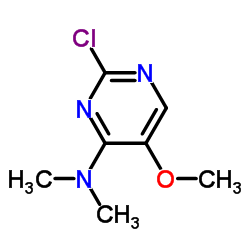 2-Chloro-5-methoxy-N,N-dimethyl-4-pyrimidinamine Structure