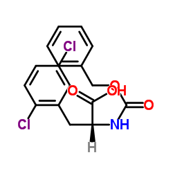 Cbz-2,5-Dichloro-D-Phenylalanine结构式