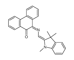 10-[(Z)-1,3,3-Trimethyl-1,3-dihydro-indol-(2E)-ylidenemethylimino]-10H-phenanthren-9-one结构式