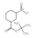 3-硝基哌啶-1-羧酸叔丁酯结构式