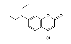 Coumarin, 4-chloro-7-diethylamino- structure