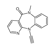 11-ethynyl-6-methylpyrido[3,2-c][1,5]benzodiazepin-5-one结构式