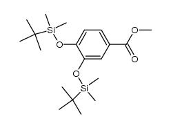 methyl 3,4-bis[(tert-butyldimethylsilyl)oxy]benzoate结构式