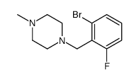 1-Bromo-3-fluoro-2-(4-Methylpiperazinomethyl)benzene structure