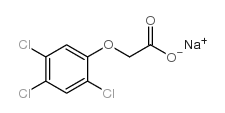 sodium 2,4,5-trichlorophenoxyacetate结构式