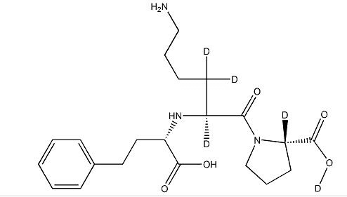 Lisinopril-d5 structure