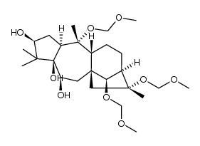 (2S,3aR,4R,4aR,7R,8R,9aS,11R,11aR,12R)-4,8,12-tris(methoxymethoxy)-1,1,4,8-tetramethyltetradecahydro-7,9a-methanocyclopenta[b]heptalene-2,11,11a-triol Structure