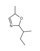 2-(1-methylpropyl)-5-methyl-3-oxazoline结构式