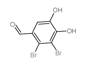 2,3-二溴-4,5-二羟基苯甲醛结构式