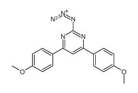 2-azido-4,6-bis(4-methoxyphenyl)pyrimidine结构式