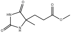 3-(2,5-二氧代-4-甲基-4-咪唑烷基)丙酸甲酯结构式