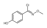 4-hydroxy-N-methoxybenzimidoyl chloride结构式