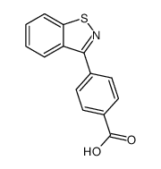 4-(1,2-benzisothiazol-3-yl) benzoic acid结构式
