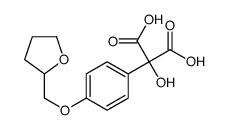 2-hydroxy-2-[4-(oxolan-2-ylmethoxy)phenyl]propanedioic acid Structure