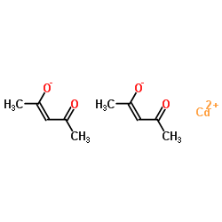 Cadmium bis[(2Z)-4-oxo-2-penten-2-olate] structure