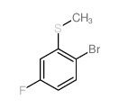 2-溴-5-氟硫代苯甲醚结构式