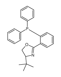 (S )-4-叔丁基-2-[2-(二苯基膦基)苯基]-2-噁唑啉结构式
