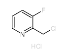 2-(氯甲基)-3-氟吡啶盐酸盐结构式