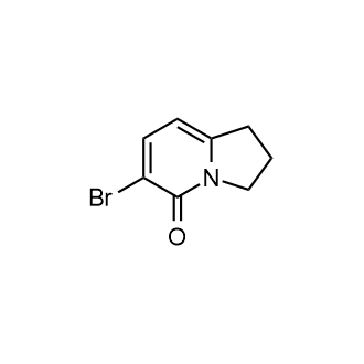 6-溴-2,3-二氢中氮茚-5(1H)-酮结构式