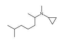 N-methyl-N-(6-methylheptan-2-yl)cyclopropanamine结构式