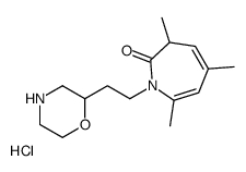 3,5,7-trimethyl-1-(2-morpholin-4-ium-2-ylethyl)-3H-azepin-2-one,chloride Structure