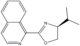 1-[(4S)-4,5-二氢-4-异丙基-2-恶唑基]异喹啉结构式