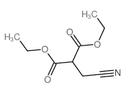 Propanedioic acid,2-(cyanomethyl)-, 1,3-diethyl ester结构式