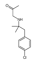 1-(p-Chloro-α,α-dimethylphenethylamino)propan-2-one Structure