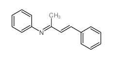 Benzenamine,N-(1-methyl-3-phenyl-2-propen-1-ylidene)- Structure