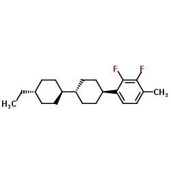 [Trans(trans)]-1-(4'-ethyl[1,1'-bicyclohexyl]-4-yl)-2,3-difluoro-4-methylbenzene Structure