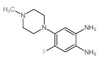 4-氟-5-(4-甲基哌嗪-1-基)苯-1,2-二胺结构式