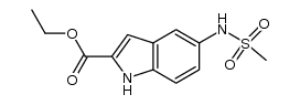 Ethyl 5-(methylsulfonamido)-1H-indole-2-carboxylate Structure